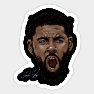 Kyrie Irving Dallas Scream Sticker